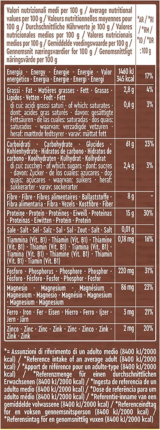 Italian Gourmet Penne rigate integrale n.41 pasta Vollkorn 24 x 500g