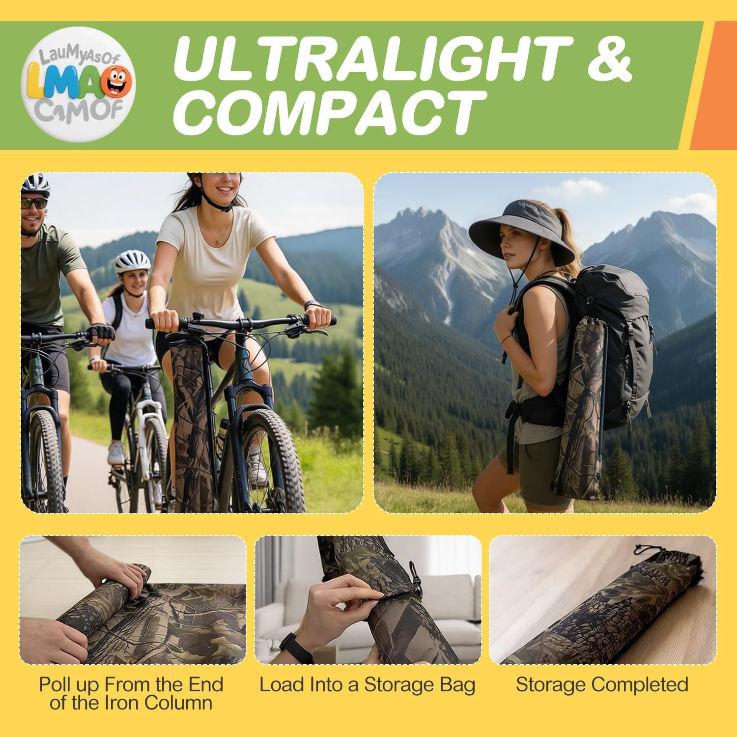 Portable Hunting Chair, Low Down Hunting seat, Turkey Hunting Gear, Hammock Chair for Deer, Hunting Essentials