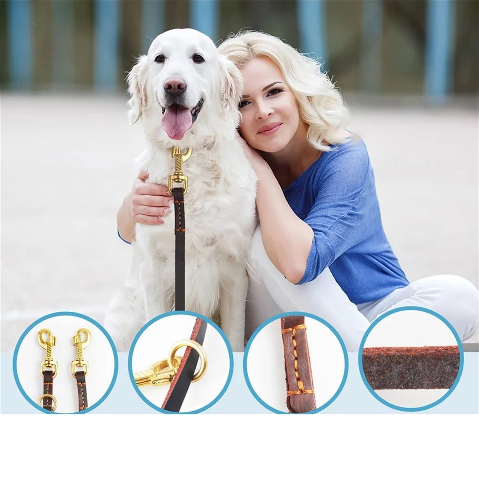 Joggingleine Hunde Mit Bauchgurt Multifunktionaler Hundegurt, weiches PU-Leder, verstellbar, freihändig, doppelter Hundegurt for alle Hunde(Black)