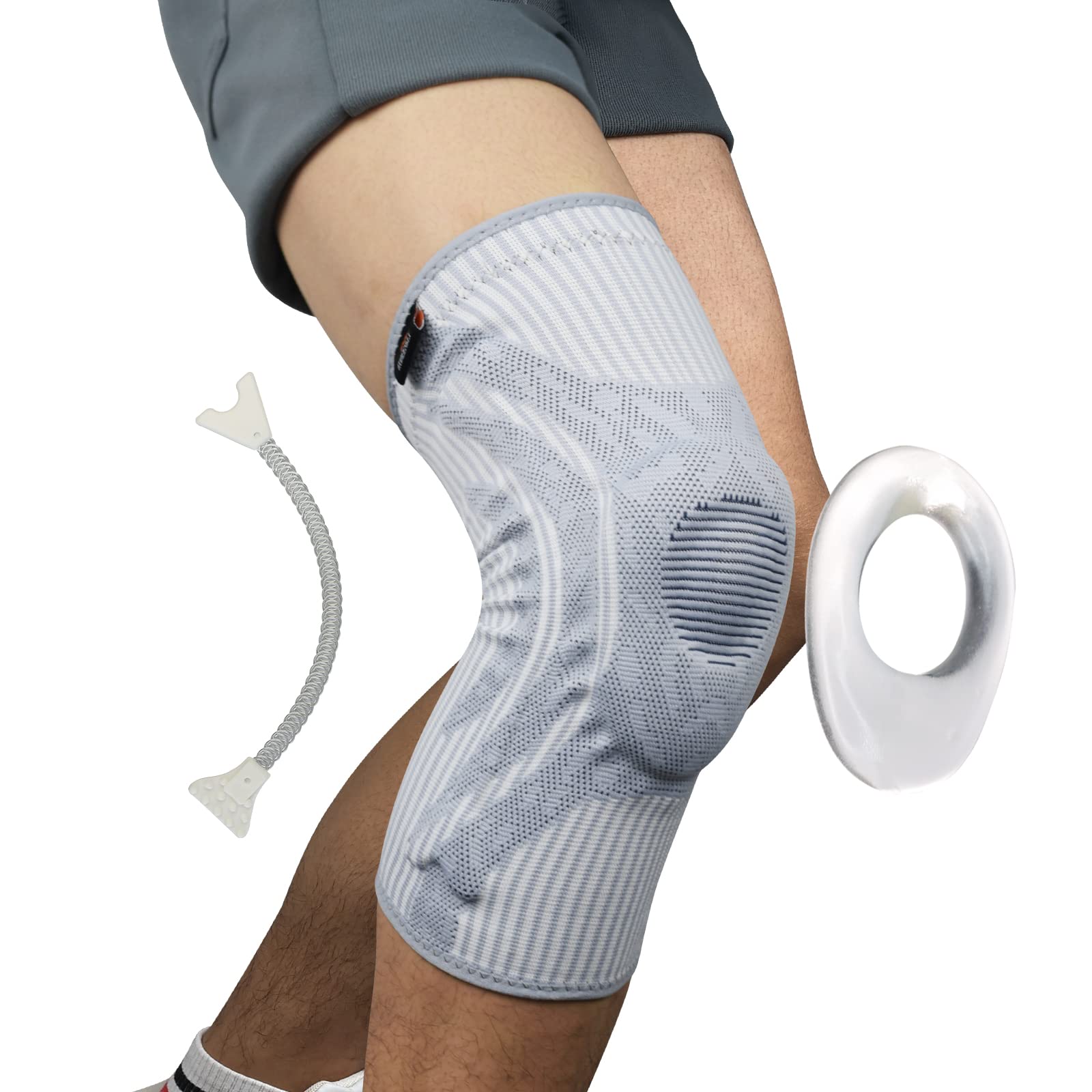 Buy Knee Brace Support, Compression Knee Sleeve with Silicone Patella