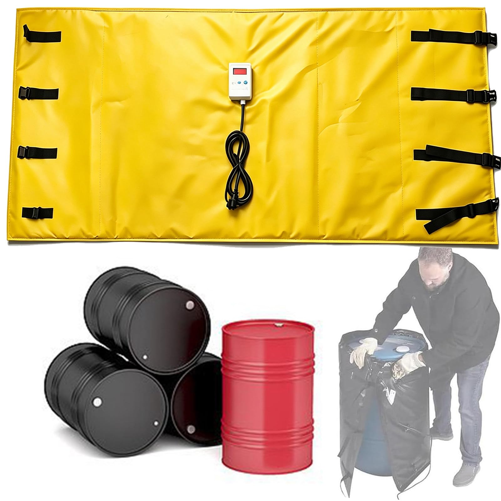 Płaszcz grzewczy do zbiorników IBC i beczek Yellow-1000L