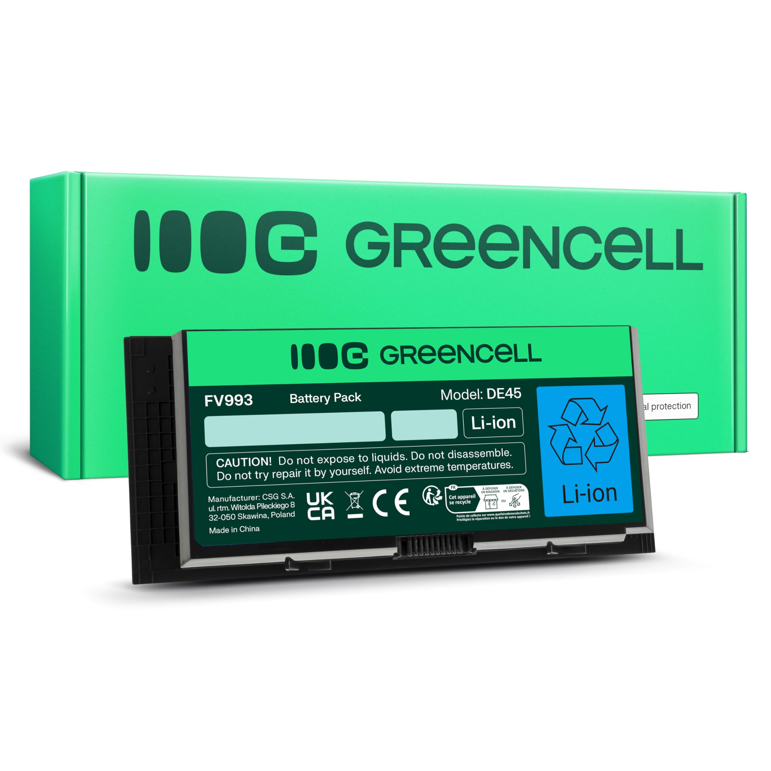Green Cell Batteria Dell FV993 FJJ4W PG6RC R7PND RY6WH T3NT1 per Dell Precision M4600 M4700 M4800 M6600 M6700 M6800
