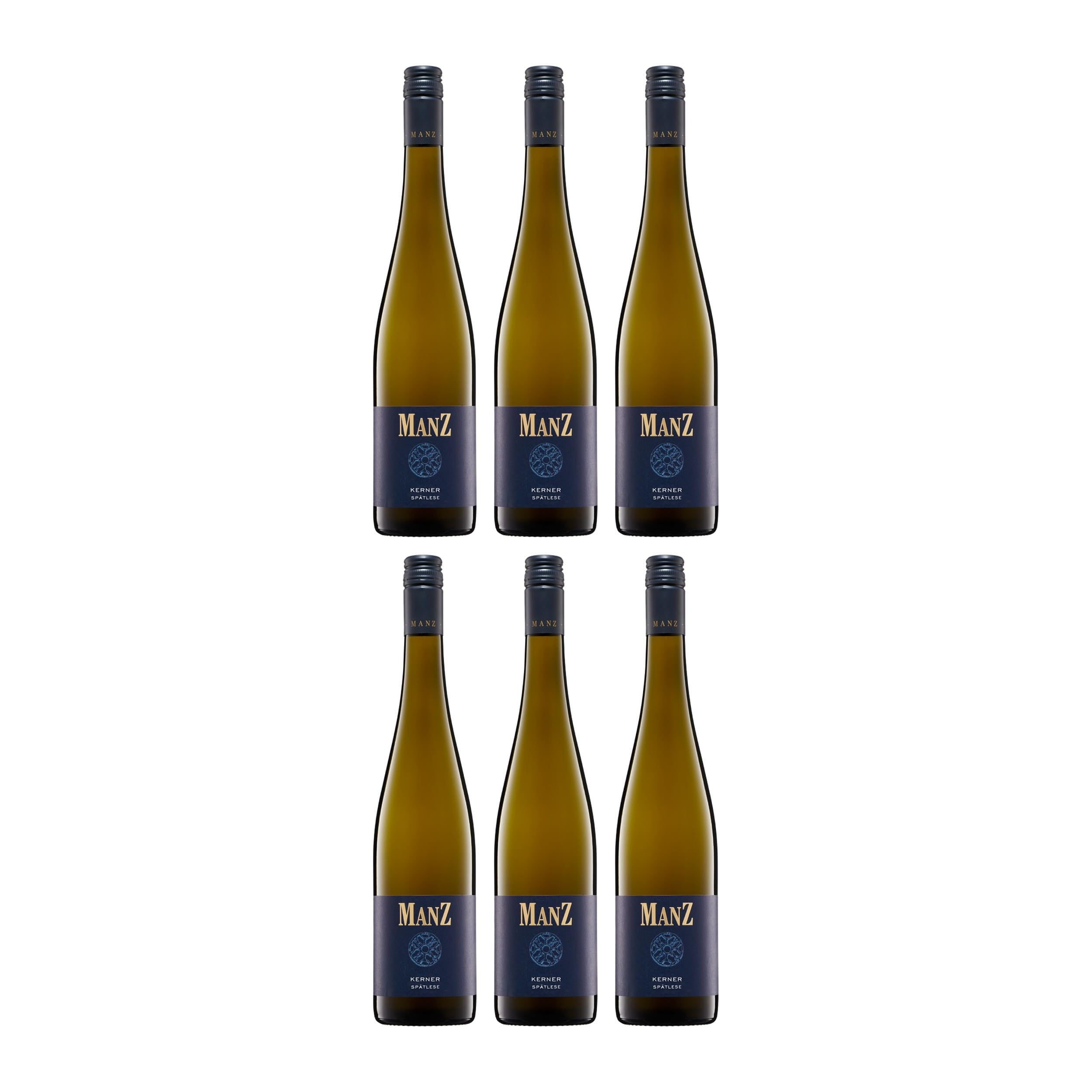 Weingut Manz Kerner Spätlese fruchtig Weisswein Weiss Lieblich VEGAN Deutschland inkl. FeinWert E-Book (6 x 0.75 l)