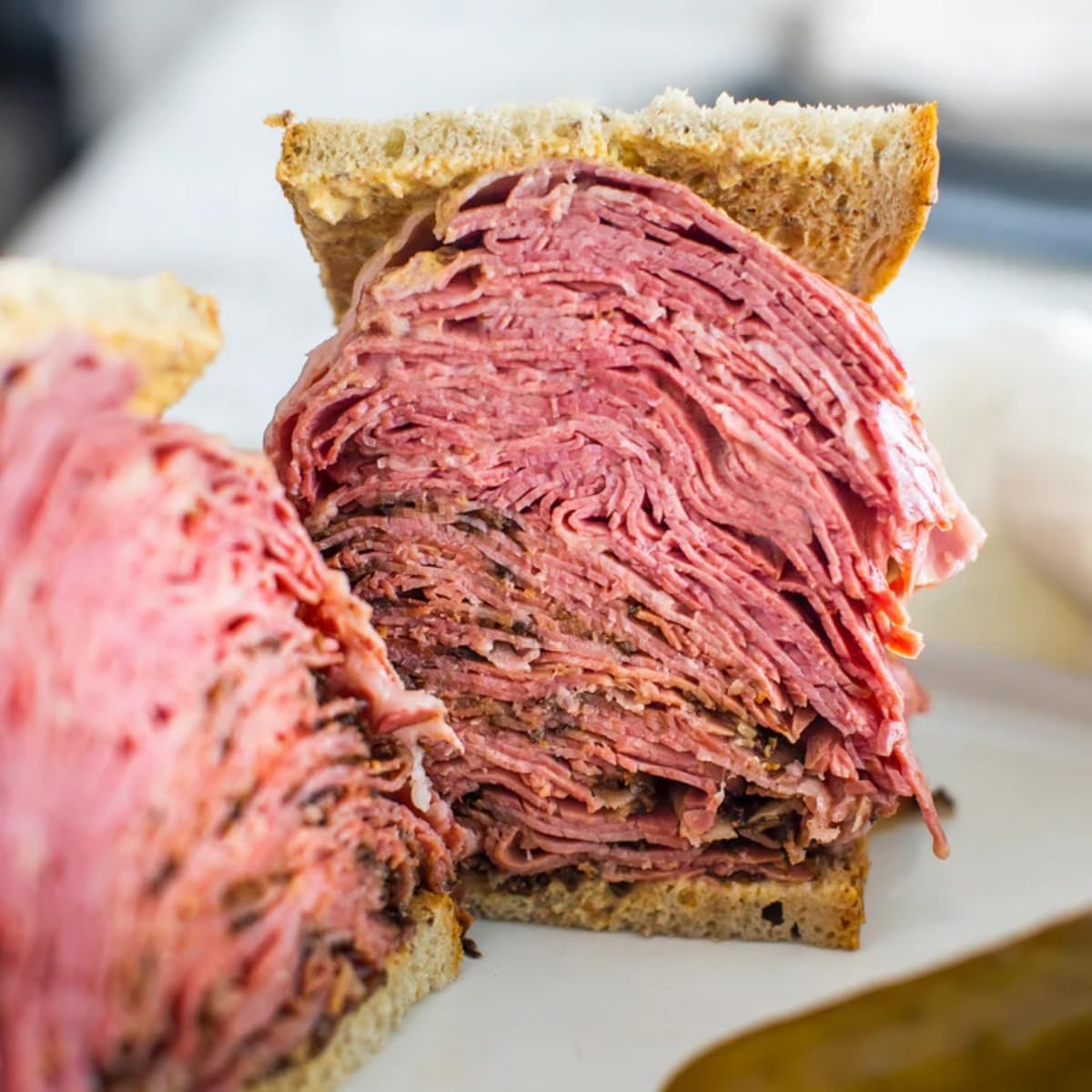 Saval Deli Pastrami Brisket, Sliced Gluten Free, USDA