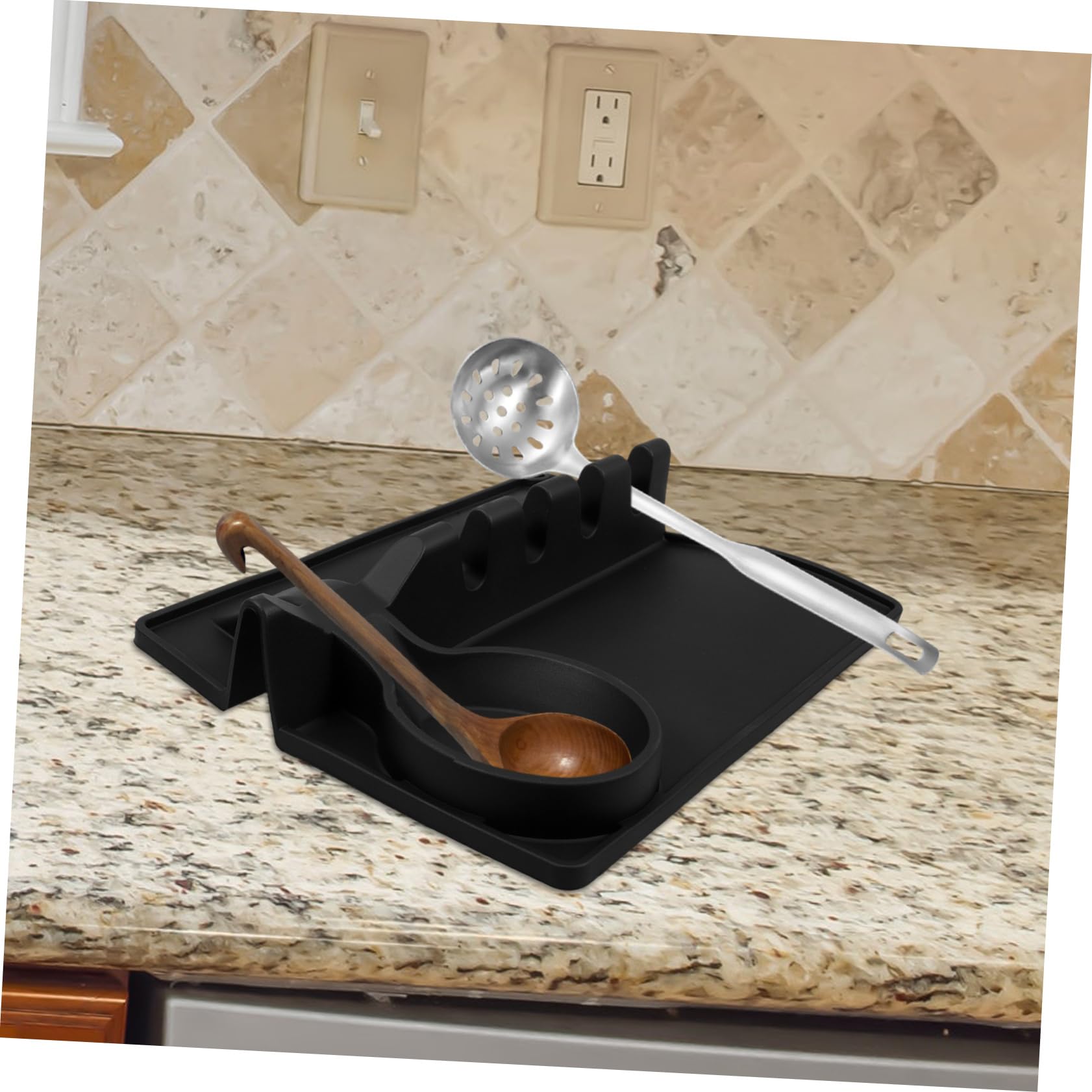 Gatuida 5stücke Küchenutensilienhalter Aus Verstellbarer Kochlöffelhalter Für Verschiedene Utensilien Elegant Für Spatulas Schöpflöffel Und Zangen Der Küchenarbeitsplatte