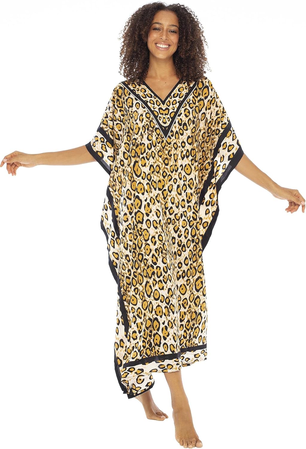 leopard print kaftan