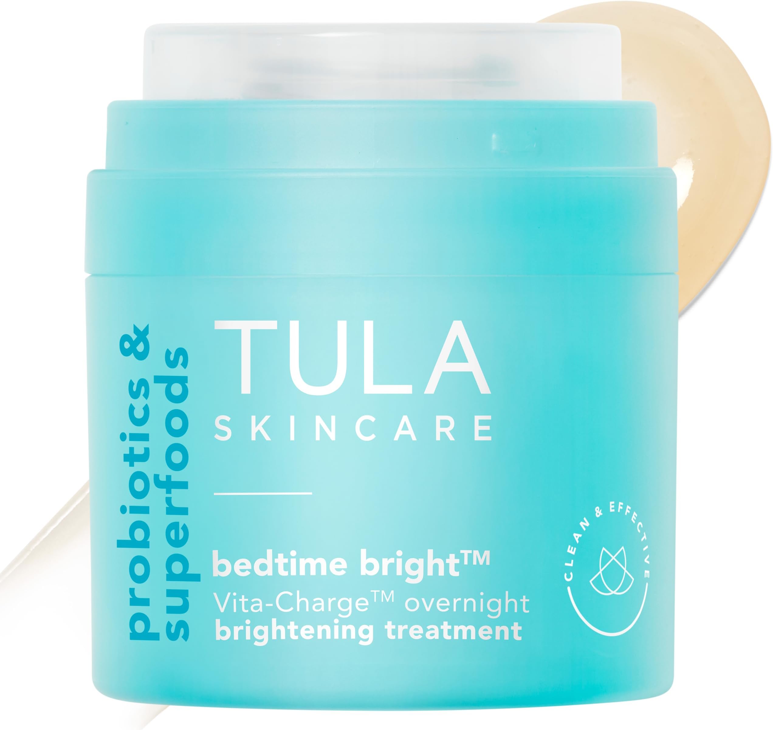 TULA Skin Care Bedtime - Bright Vita-Charge Overnight Brightening Treatment, Vitamin C & Niacinamide help Even Skin Tone & Texture, 1.7fl oz