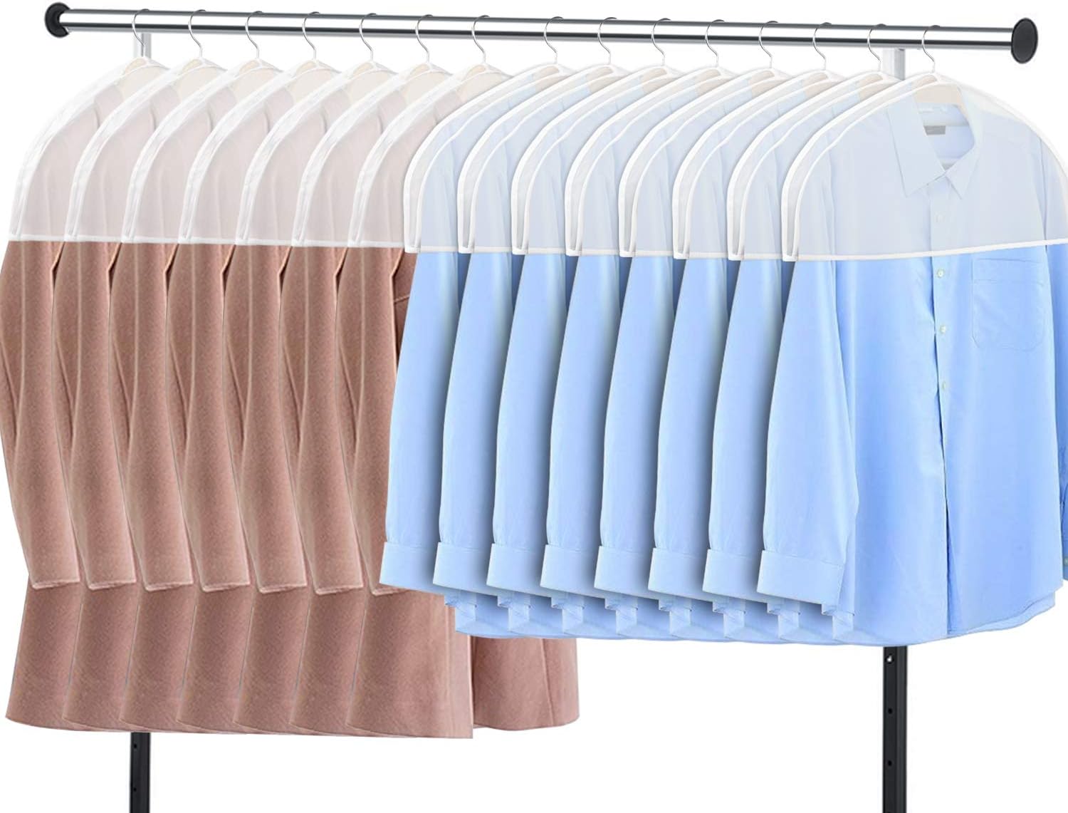 Fxkoolr Clear Vinyl Shoulder Covers Closet Suit Protects