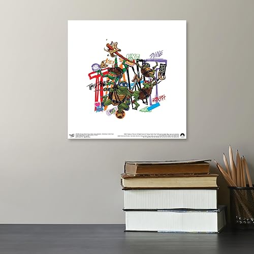Miniatura 4 de Trends International Gallery Pops Nickelodeon Teenage Mutant Ninja Turtles Mutant Mayhem - Arte de pared de poder de tortuga de la hermandad,
