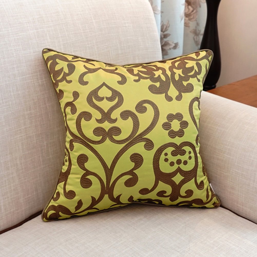 Oreiller de lit en coton PP et coussin décoratif brodé pour grand canapé