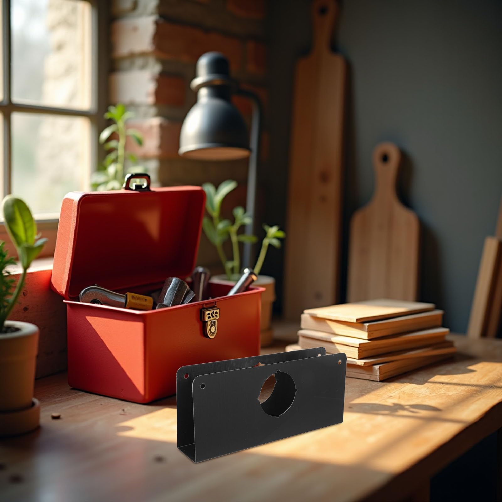 NUOBESTY Plaque de Renfort Serrure Porte Acier Inoxydable Noir 23x10 Cm pour Porte Épaisseur 42-46 Mm avec Pêne Dormant 60 Mm Protection Loquet Réparation Sécurisée Plaques de Sécurité