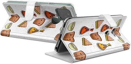 Miniatura 2 de Funda de repuesto para Huawei P30 Pro P30 Mate 30 Pro Mate 30 Mate 20 Pro Mate 20 Magnético Fast Food Art Salsa Folio Popcorn PU Cuero Tarjetero