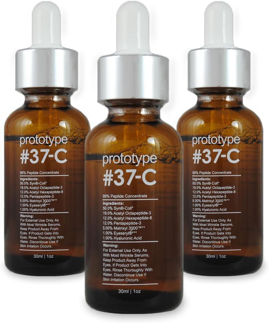 Prototype 37-C (3 Pack) - Age & Beauty Serum with 99% Peptide Concentration