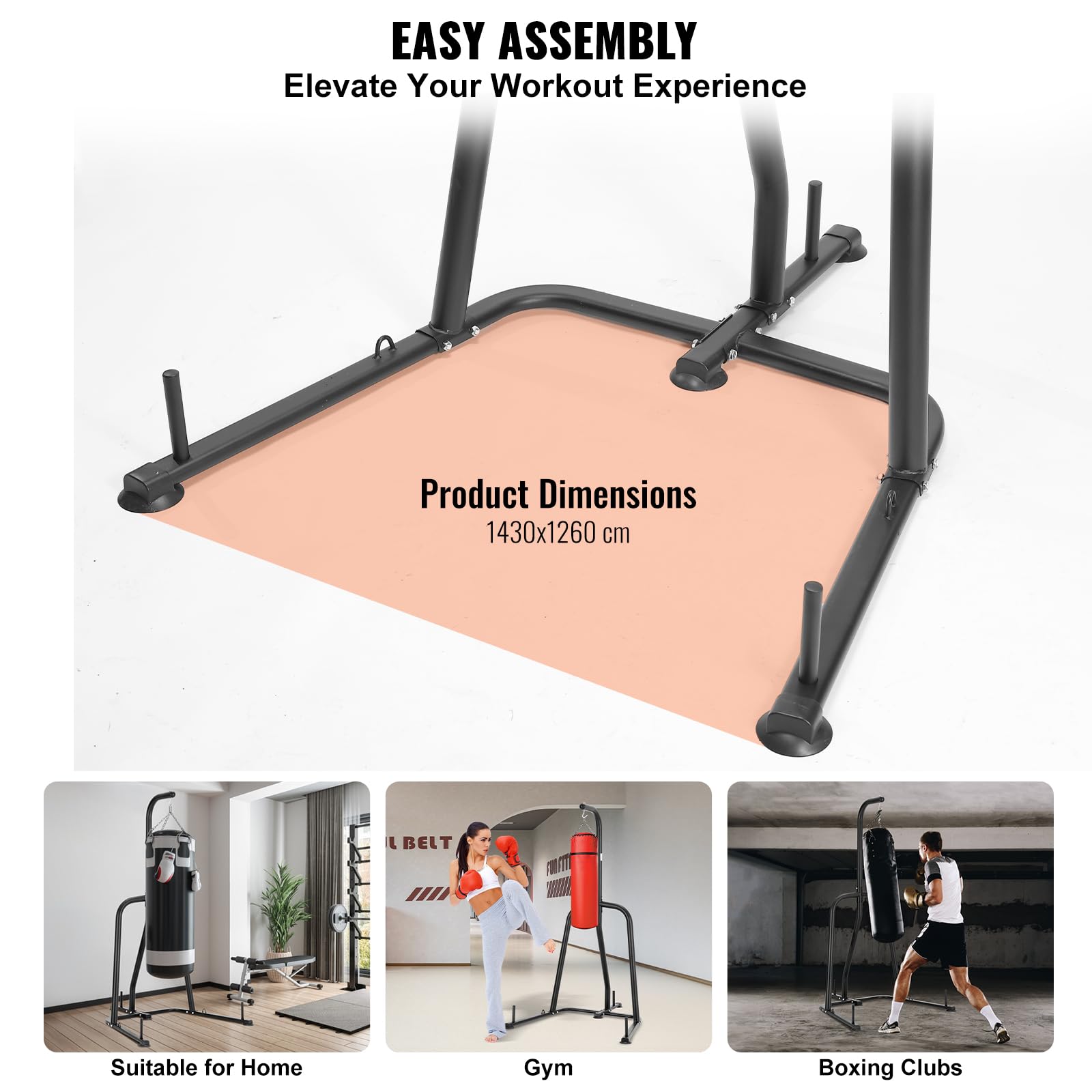 VEVOR Boxsackständer Soporte para Saco de Boxeo, Adultos Unisex