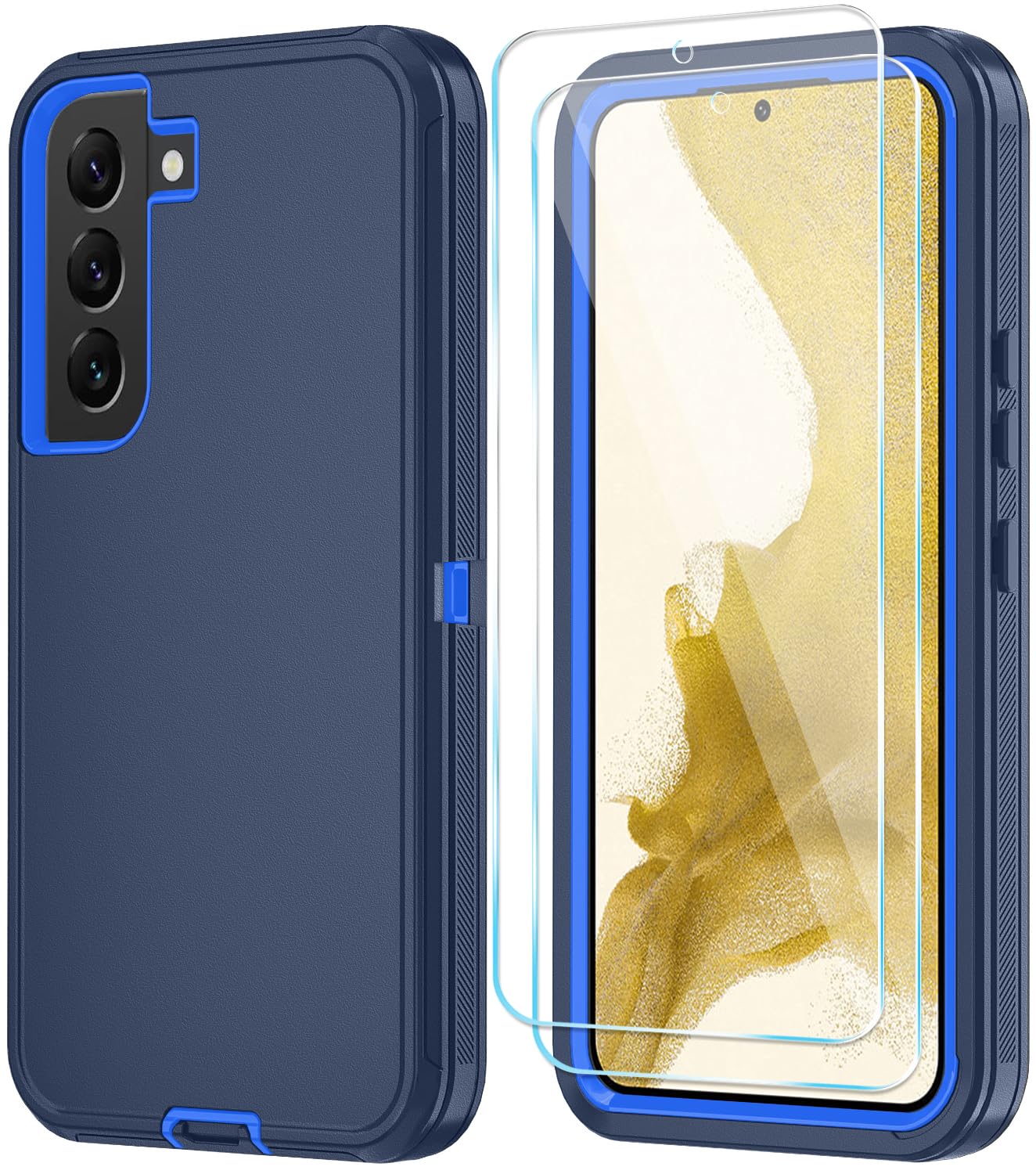 ONOLA for Samsung Galaxy S22 Plus Case with HD Screen Protector, for Samsung S22 Plus Phone Case, [3 in 1] Heavy Duty Phone Case for Galaxy S22 Plus