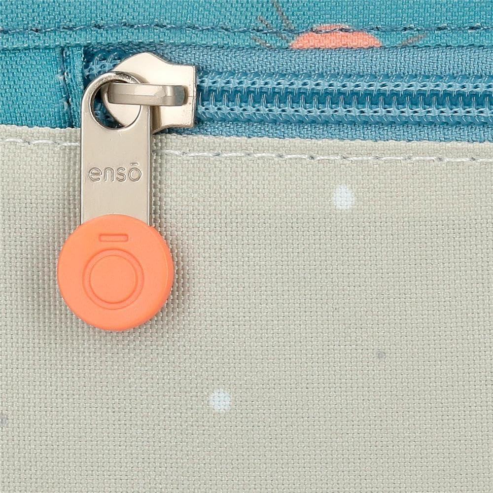 Enso Mr Crab, sac à dos pour enfants, sac à dos scolaire, en polyester, doubles roues pivotanti multidirectionnelles, multiples possibilités d'utilisation., blu, 23 x 28 x 10 cm, Zaino 28 + carrello
