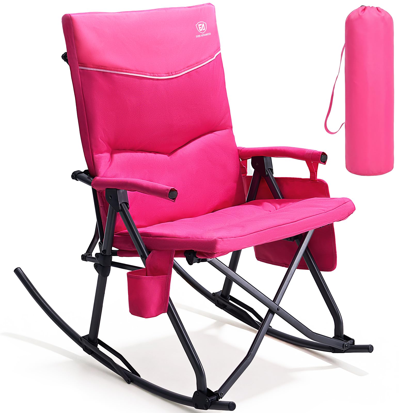 EVER ADVANCED Oversized Folding Rocking Camping Chair