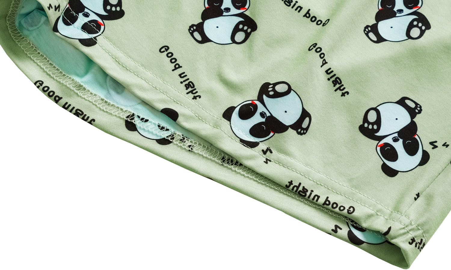 YIJIU Women Short Sleeve Tee and Shorts Pajama Set Cute Alpaca Print Sleepwear - Image 7