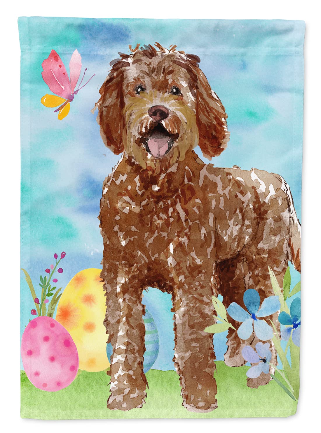 Labradoodle Flag Canvas grand drapeau de Pâques pour jardin