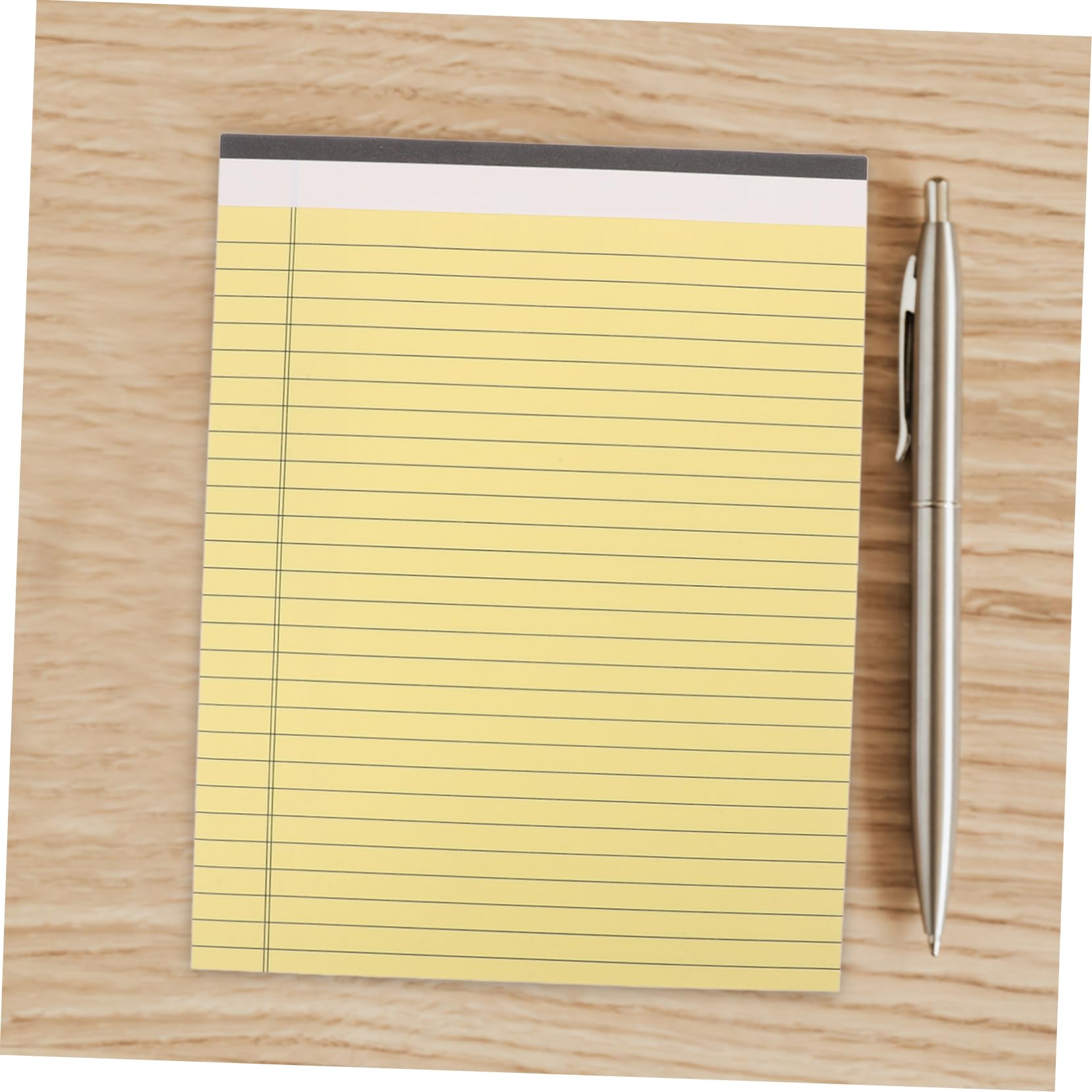 OSALADI Bloc-notes Juridiques Portables Format Légal 20,3 X 28 Cm Papier 80 G/m² Double Face Jaune pour Bureau École Maison Lot de 10 Blocs-notes
