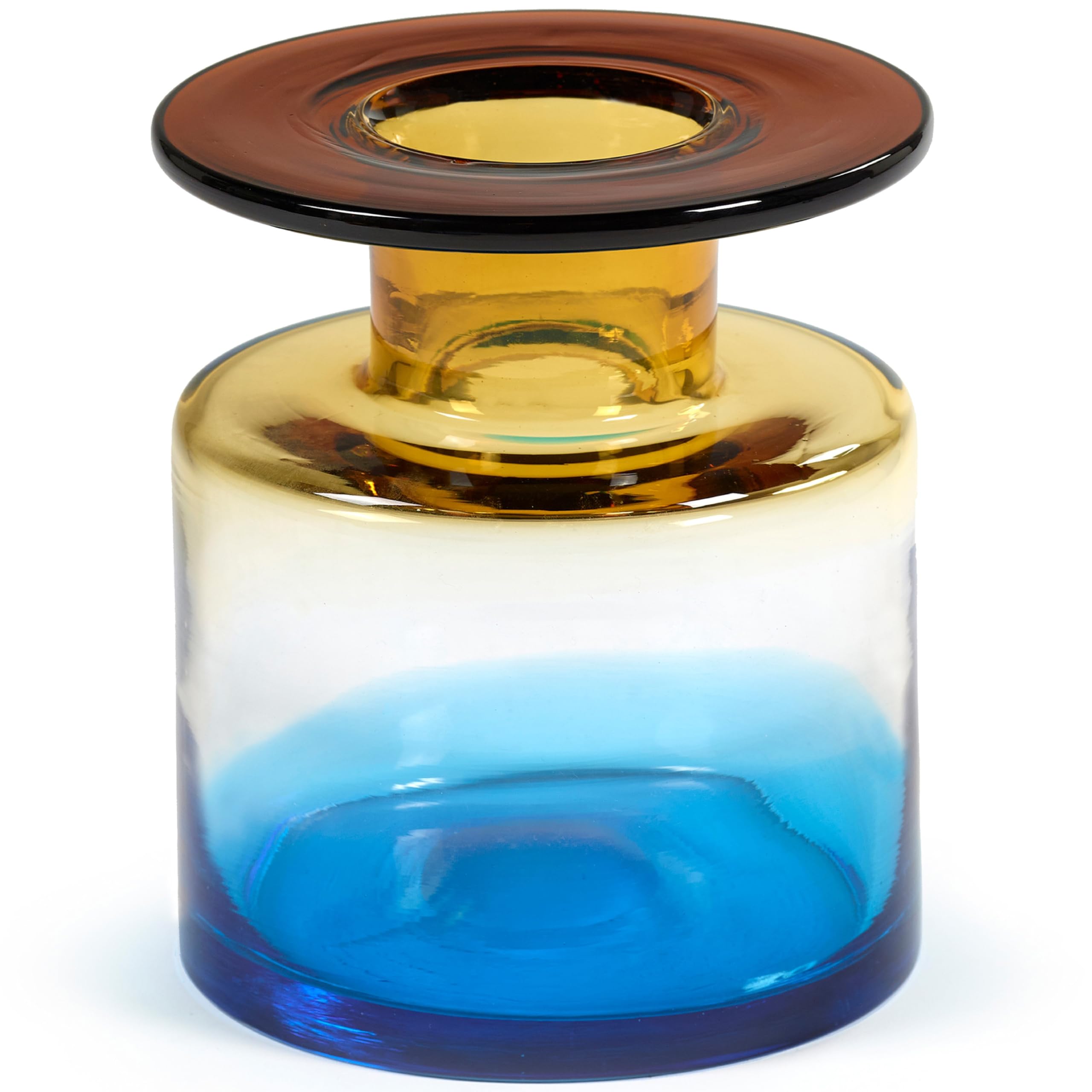 SeraxSet 1 Wind & Fire Small Vase Blue and Amber