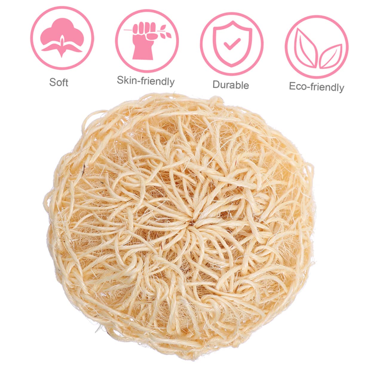 minkissy 12piezas Esponjas De Exfoliantes De Sisal Bola De Baño Redonda Para Limpieza Corporal y Masaje