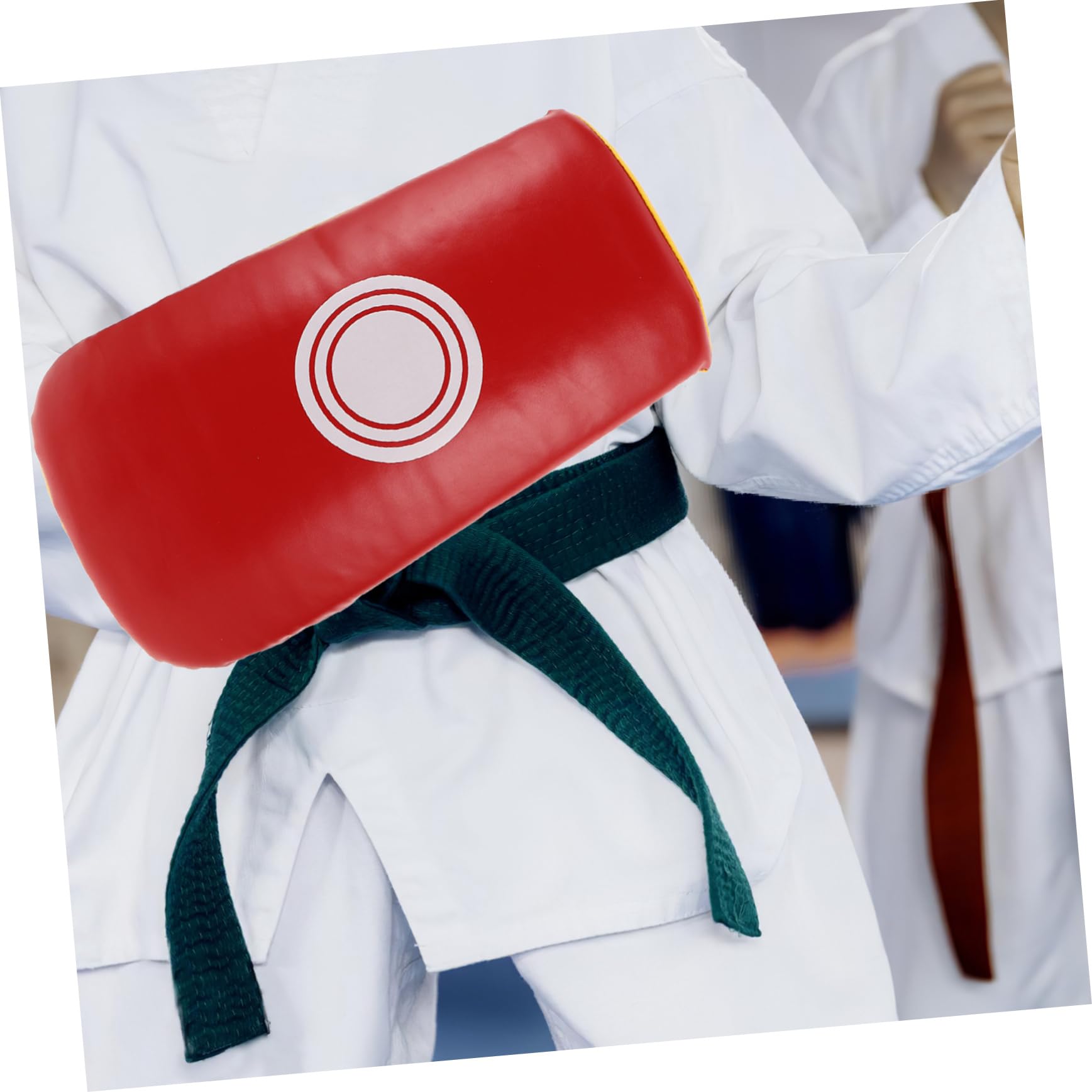 TOYANDONA Doppio bersaglio volante Paracolpi per taekwondo per giovani racchetta da taekwondo guantoni e assorbenti da boxe attrezzatura da sparring bersaglio di karate per pu rosso