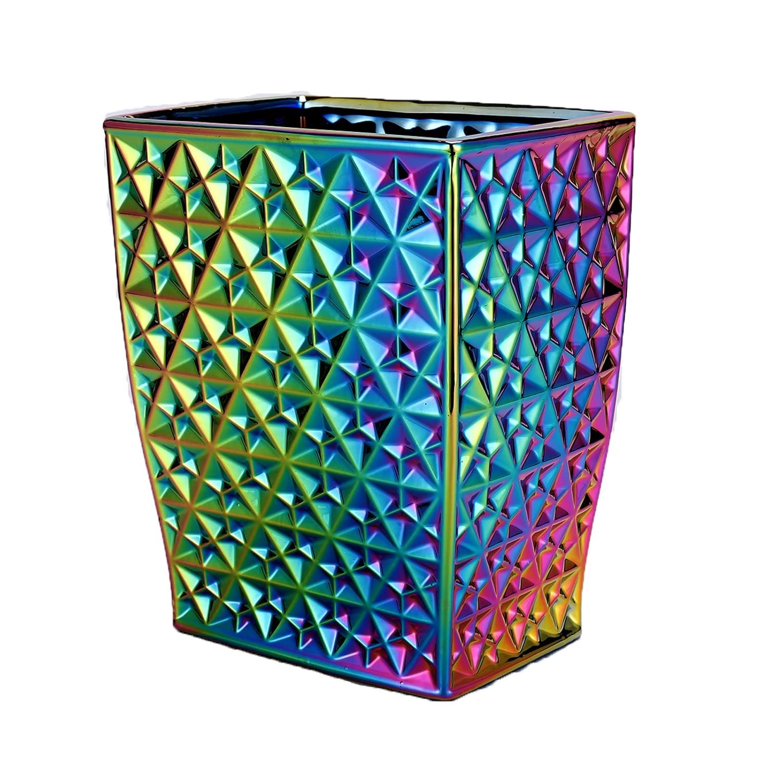 Contenedor de basura para baño y cocina infantil cubo de cerámica organizador 8