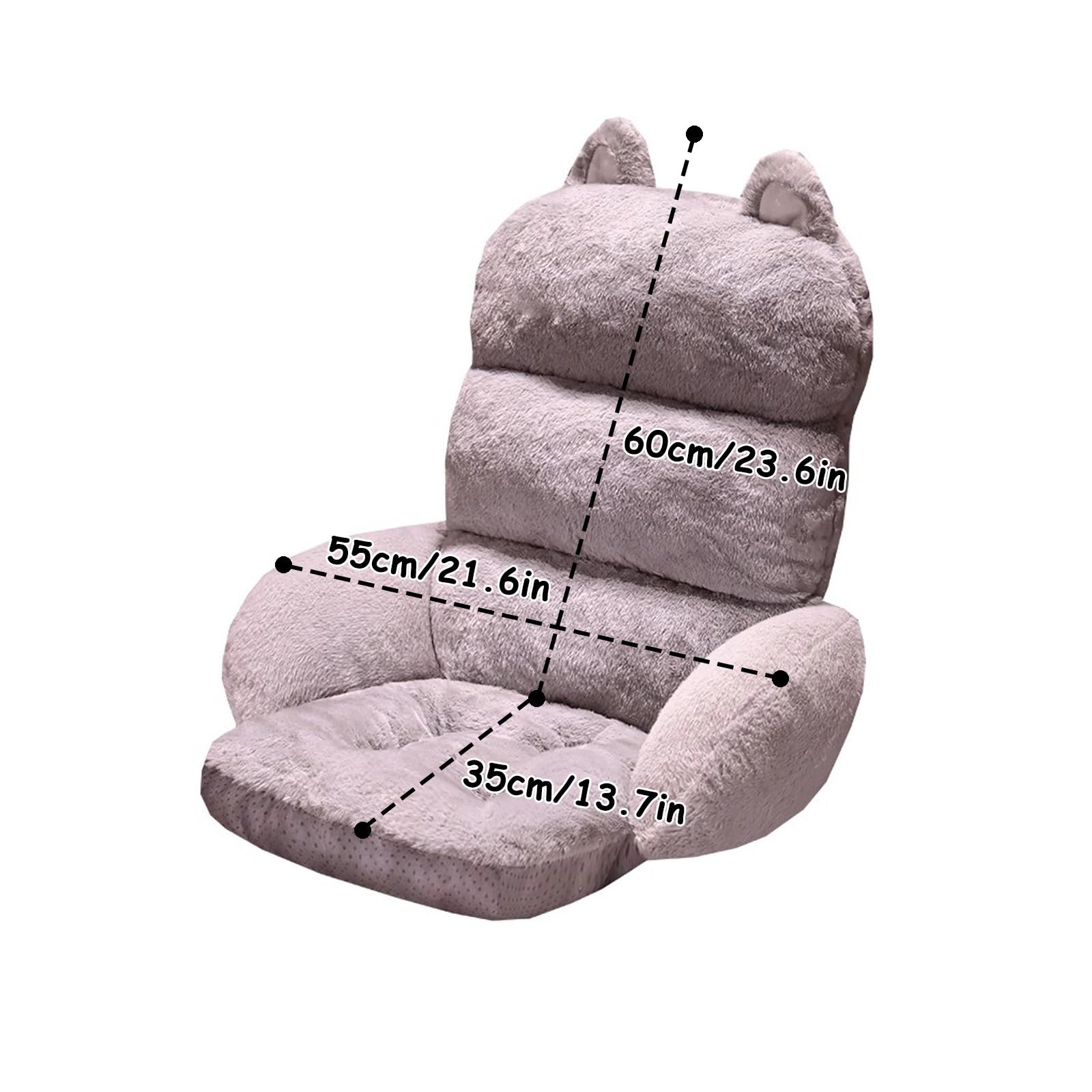 Lindas Almohadillas Gruesas Cojines para Sillas, Cojin Silla Oficina Suaves, Almohadas for Sillas, Cojín Antiescaras, Cojines de Asiento de Espuma Viscoelástica(Black)