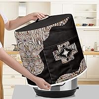 Vista 51 de Cubierta abstracta para freidora de aire con estampado de corazón, cubierta de olla a presión de 3 cuartos de galón, cubierta antipolvo para olla a