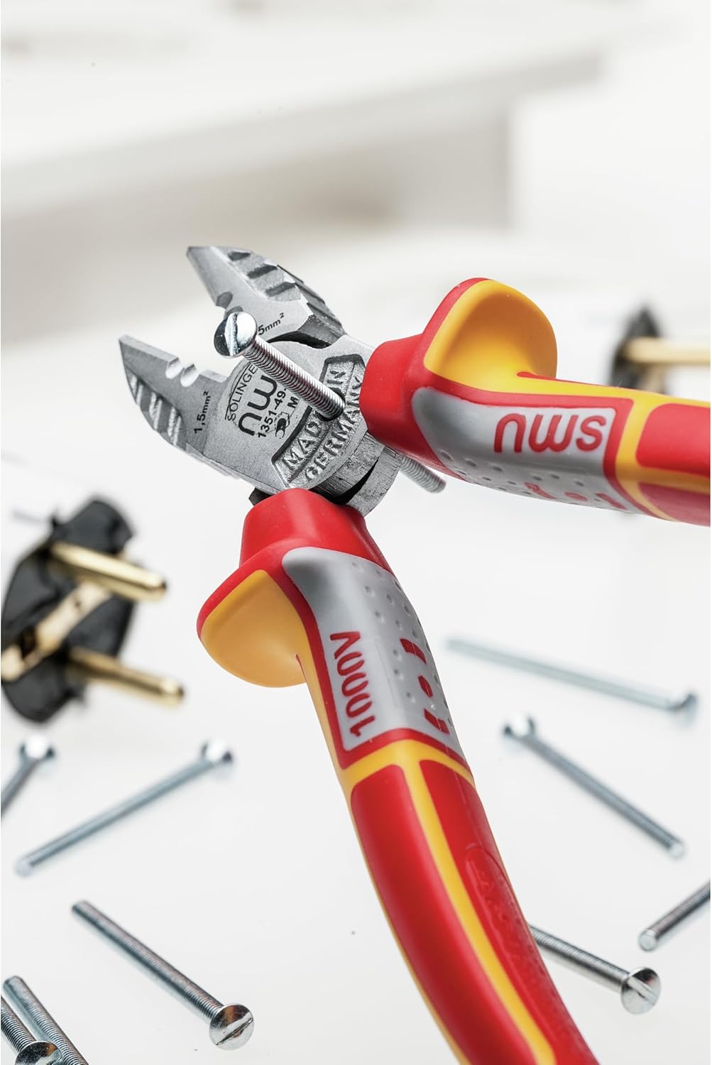 NWS 1351-49-VDE-190-SB VDE-7-1/2" Electrician's Side Cutter