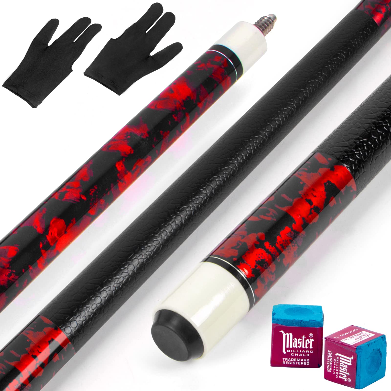 Horse LOTKEY Pool Cue – Canadian Maple Professional Pool Cue, 58 Inches Pool Cue, 20 Ounce Cue, Comes with 2 Pool Chalks, Pool Cue for Adults, Durable, Suitable for Pool Players