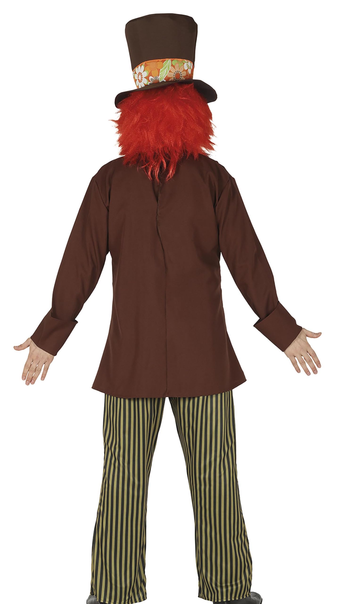 FIESTAS GUIRCA Disfraz Sombrerero Hombre - Disfraces Fantasía Hombre incl. Gorro Talla S 46-48