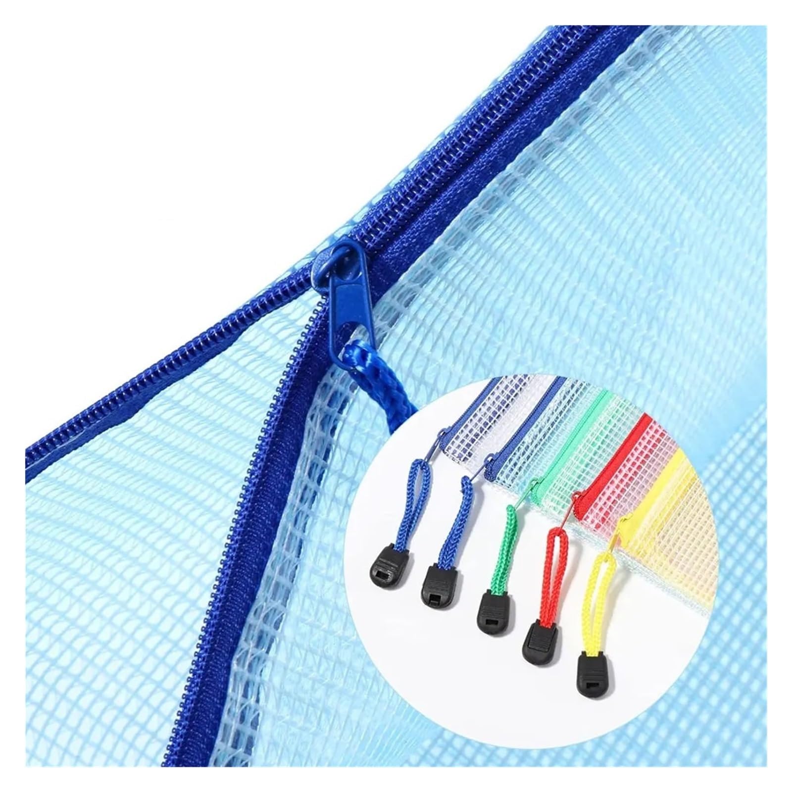 Sacchetti per documenti in plastica A4 Borse con cerniera in rete 24 PZ Organizzatore di documenti in PVC per ufficio Viaggi Storage per Office Document Storage