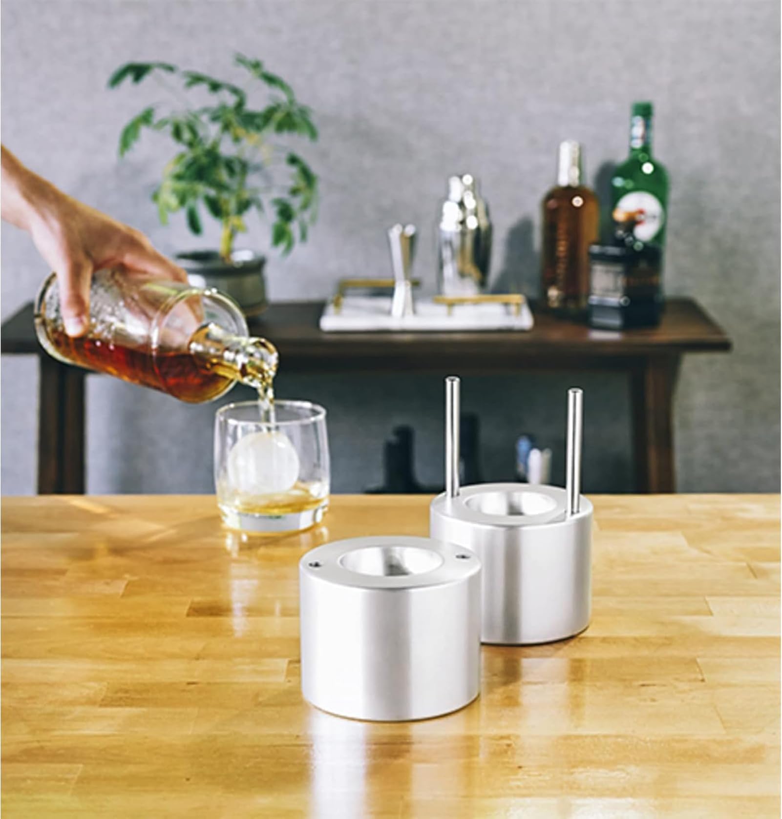 Zestaw do wyciskania kul, lotnicza aluminiowa forma do idealnej whisky i koktajli, idealna na imprezy i święta, prasa 30 mm dla entuzjastów burbona i szkockiej
