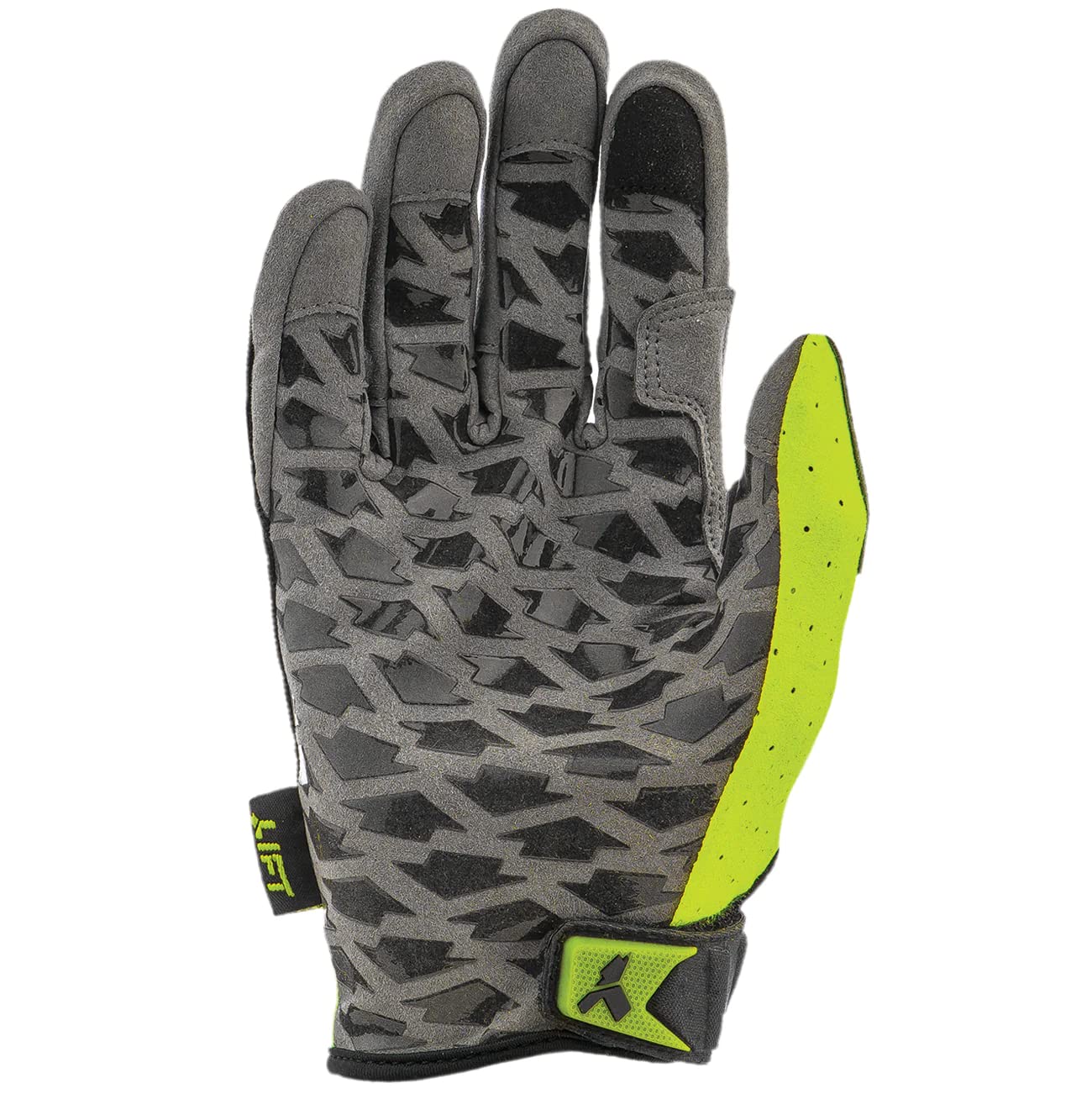 Lift Safety GHR-17HVY1L Handler Glove (Hi-Viz)- Dual Layer Fused Silicone Palm/Fingers