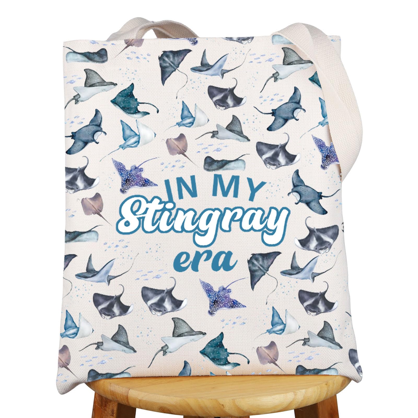 G2TUPSea Ocean Stingrays Tote Bag Stingray Lover Gifts In My Stingray Era Gifts Stingray Manta Ray Gift