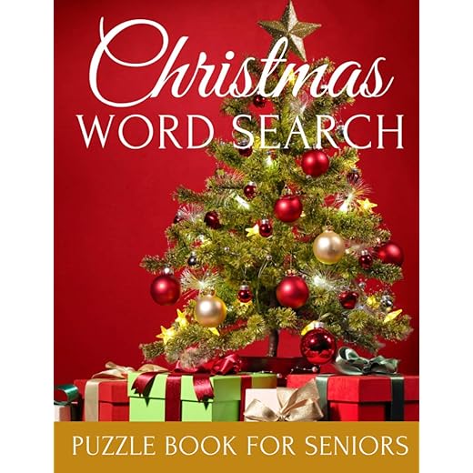 Christmas Word Search Puzzle Book For Seniors: Relaxing Large Print for Adult Perfect Gift for People with Dementia Alzheimer and Elderly Woman and Men