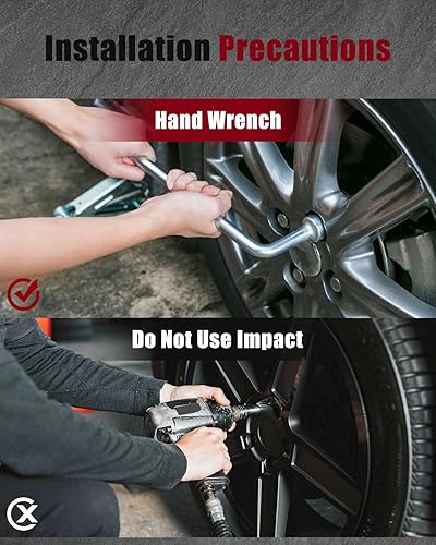 Miniatura 7 de cciyu Juego de 24 tuercas de llanta M12x1.5 de 12 x 1.5 OEM de fábrica con arandela de 13/16 pulgadas o 0.827 in, extremo cerrado, bulto Acorn