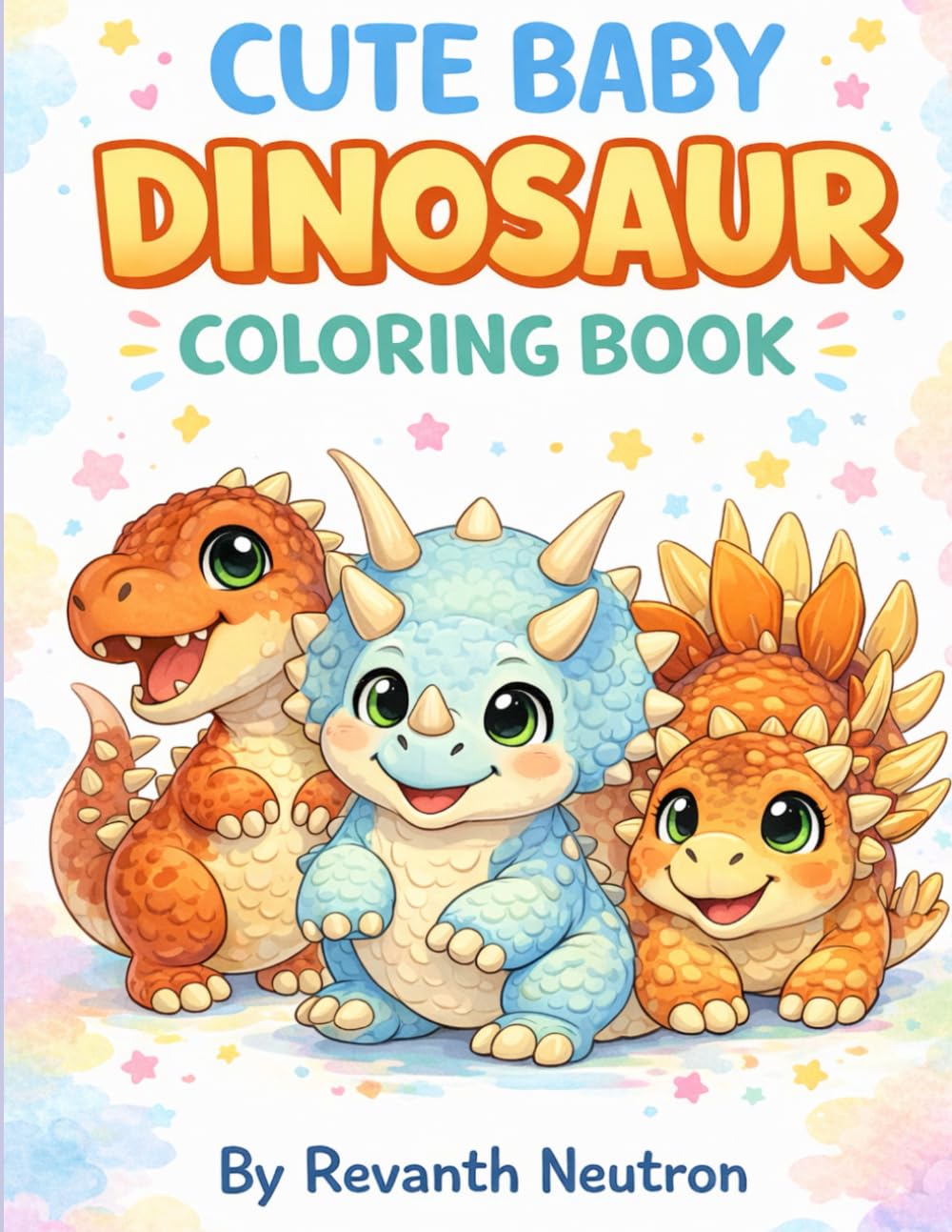 Easy Adorable Baby Dinosaurs | Fun & Easy Coloring Pages for Toddlers and Kids Ages 3–8