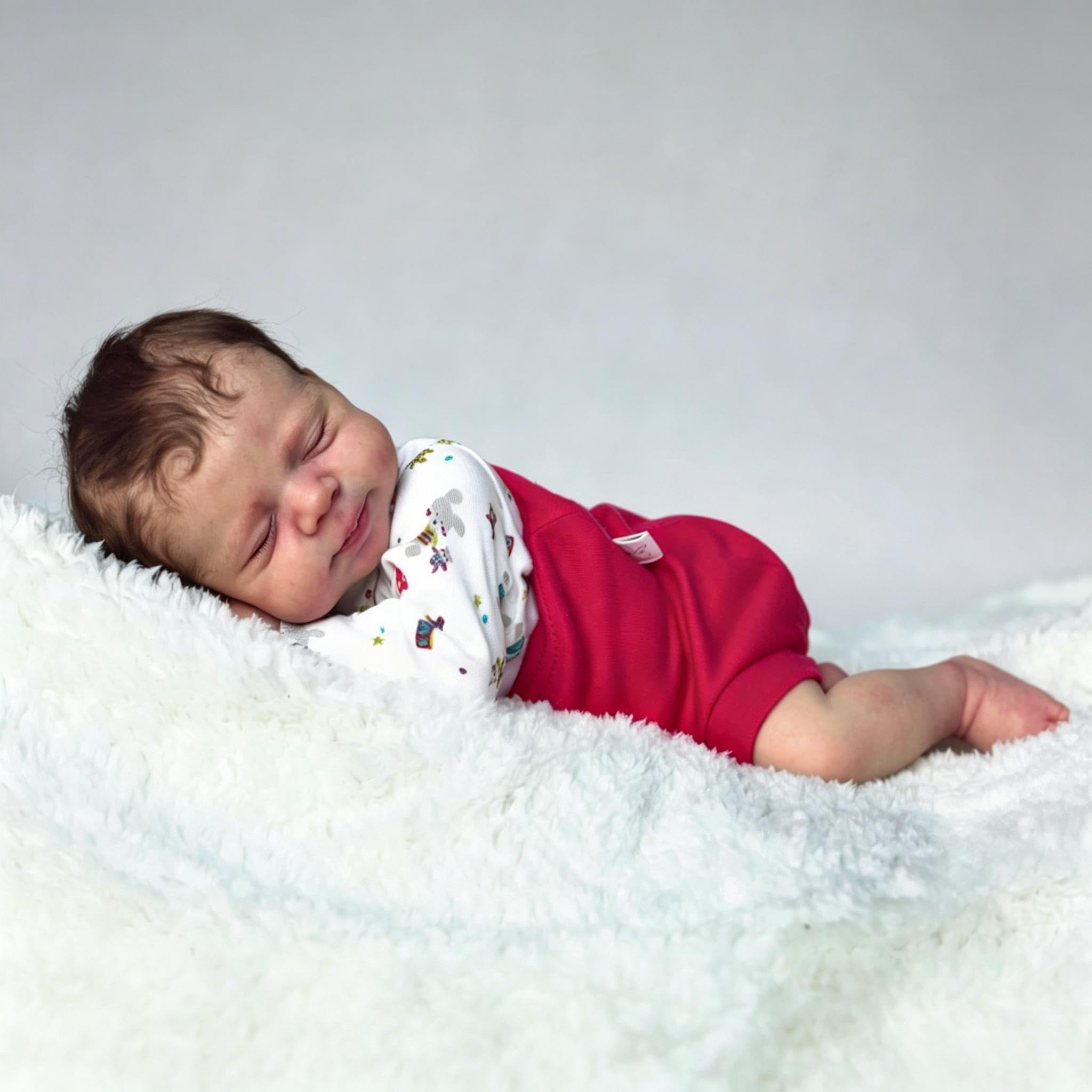 Pełna silikonowa lalka niemowlęca, 45 cm, Reborn Baby Doll, silikonowa, na całe ciało, winylowa, realistyczna lalka niemowlęca, noworodek, dziewczyna, zmywalna, prawdziwe życie, Reborn lalki z