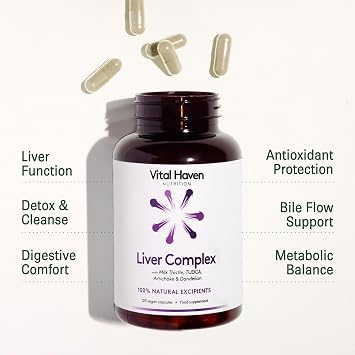 Liver Protector - Milk Thirsle, TUDCA, Dandelion Roots, Artichoke - UK Made