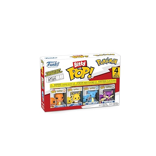 Funko Pop! Bitty: Pokemon - Charmander, Jolteon, Lapras, and Rattata