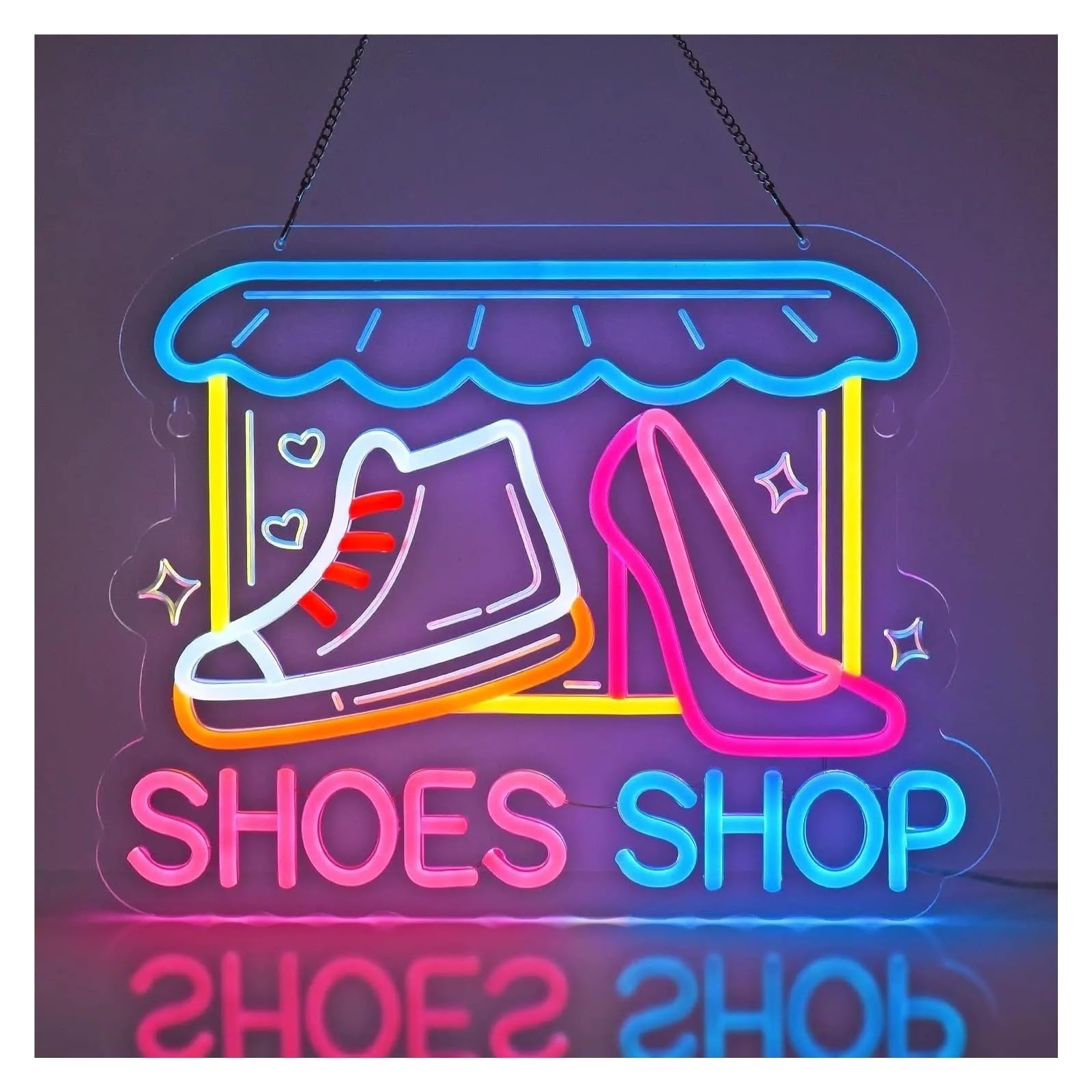 Insegna al Neon Negozio Di Scarpe Insegna Al Neon
