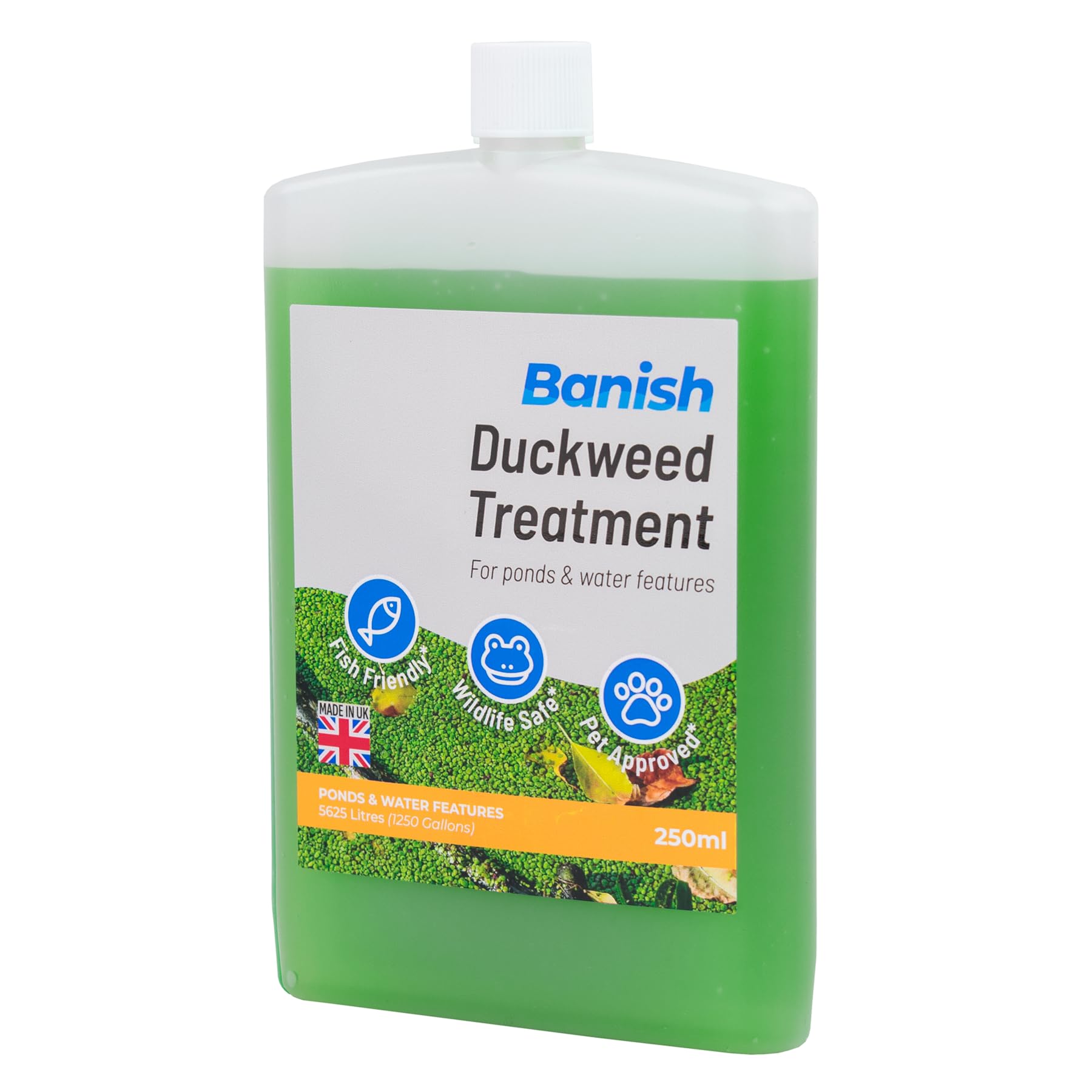 Pisces Banish Duckweed Pond Water Treatment 250ml Weed Control Buster Fish Algae Clear