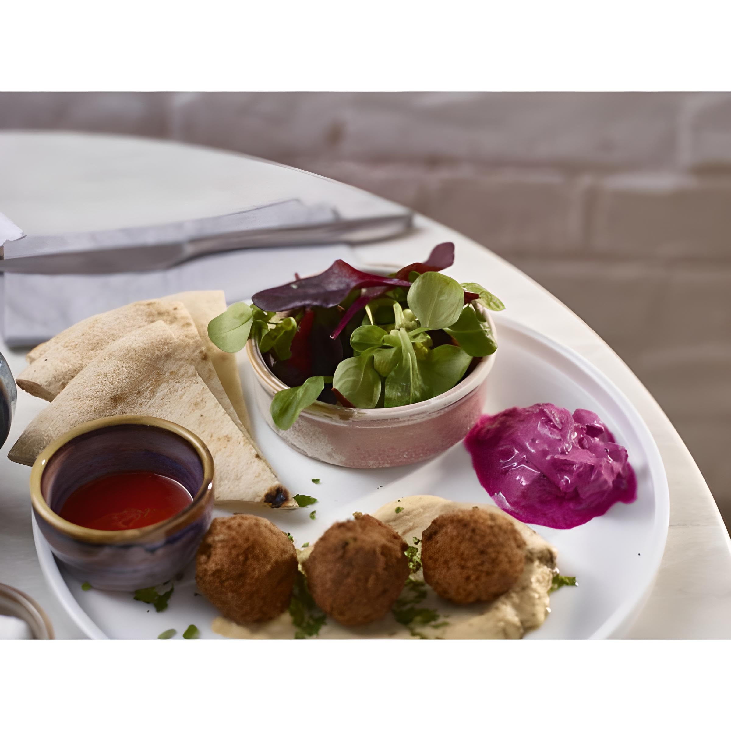 GenWare Terra Porcelain, Rose, Tapas Dish, 100mm, TD-PRS10, Pack of 12, 100mm Diameter - Image 2