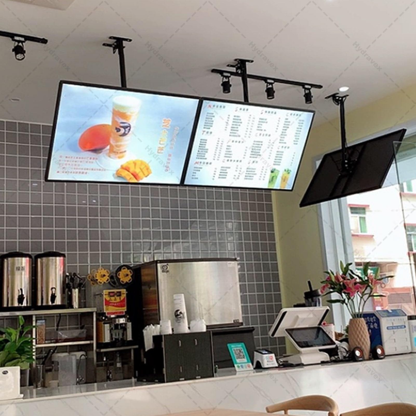 Caja de luz LED para menús para restaurantes, tablero de menús 3D retroiluminado, letrero montado en la pared para cafetería, cafetería, pantalla iluminada