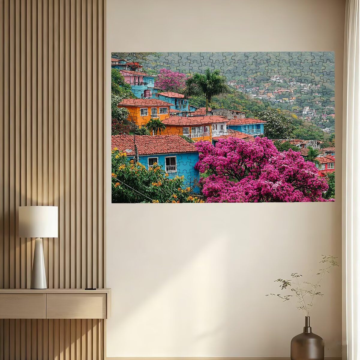 Puzzle 5000 sztuk dla dorosłych roślina, puzzle Włochy, Puzzle 5000 sztuk dla dorosłych, drewniane puzzle z pudełkiem na prezent rozmiar 156 x 105 cm, wyzwanie puzzle dla całej rodziny, prezent dla