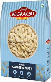 PRP RUDRAKSH Whole Cashew Nuts W320 Grade 250g | Classic Kaju | Fresh, Crunchy & Everyday Dry Fruit Price In India
