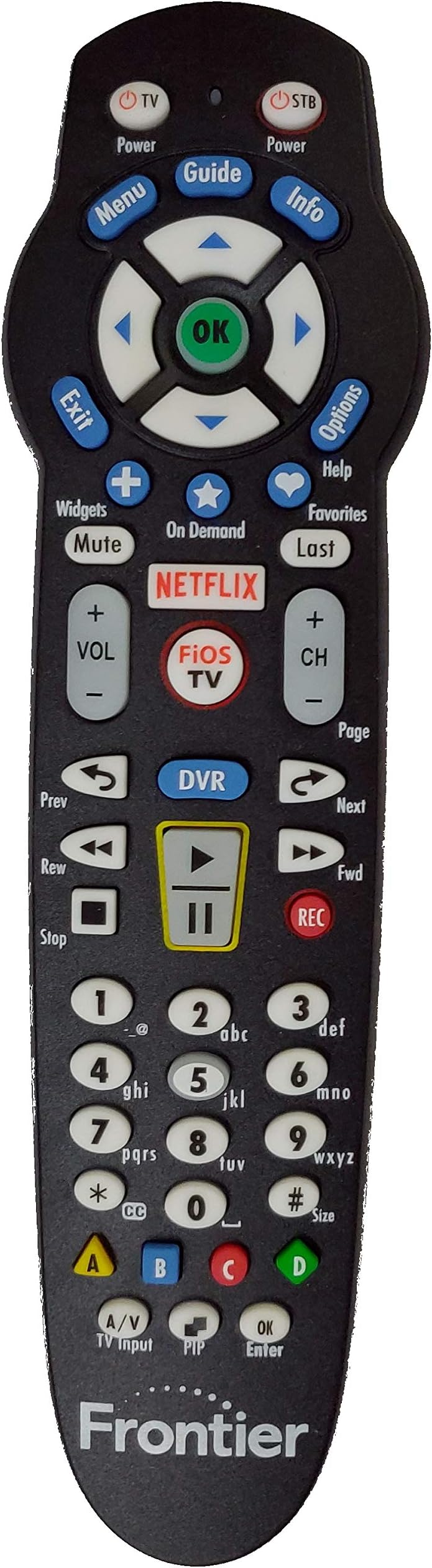Latest Frontier FiOS Remote Control Netflix Version (Also